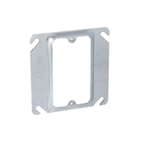 Sobretapa Cuadrada de 4" de Acero Galvanizado con realce de 1/4".
