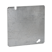 Tapa Cuadrada Ciega de  Acero Galvanizado de 4 11/16".