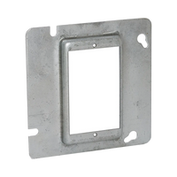 Sobretapa Cuadrada Galvanizada  de 4 11-16", realce de 1/2".