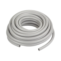 Manguera hermética tipo PolyTuff no metálica gris de 3/4", 100 pies. Uso comercial/industrial.