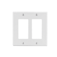 Tapa para Caja Multigang / Contacto Doble / Color Blanco.