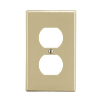 Placa de Pared para Contacto Duplex Color Marfil.