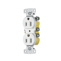 Contacto Duplex 15A 125V/ 2 Polos 3 Hilos/ Nema 5-15R/ Color Blanco.