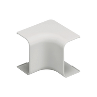 Esquinero interior, para uso con canaleta LD10, material ABS, Color Blanco Mate
