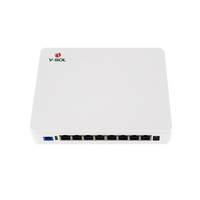 ONU Dual EPON/GPON / 8 Puertos PoE 802.3at Gigabit / Wi-Fi Doble banda 2.4 y 5 GHz /  1 Puerto SC/UPC