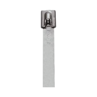 Cincho StrongHold de Acero Inoxidable Tipo 304, 998 mm largo x 6.6 mm ancho, Color Metálico, Paquete de 25pz