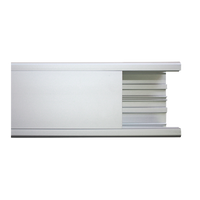 Canaleta de aluminio, 99 x 72 mm, tramo de 3m. (8101-80300)