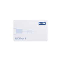 Tarjeta de Proximidad ISOProx II HID  (Delgada) (1386LGGMV) Perforada Verticalmente / Garantía de por Vida / 1586/ 1386