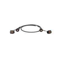 Patch Cord Cat6A IndustrialNet, Blindado S/FTP, Con Plug Industrial y Tapa en Cada Extremo, 1 Metro (3.28 Pies)
