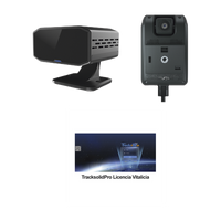 KIT Dashcam con sistema de control ADAS (asistencia de manejo) y Camara DMS con IA (JC170) / Multiples alarmas /Comunicación dos vías / ideal para flotas vehiculares / Facil instalacio / Incluye licencia vitalicia plataforma TrackSolidPro