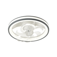 Ventilador de Techo con Luminario LED de  110 V CA 50/60 Hz /  88 W /4500 Lm / 6500 - 4 000 - 2 700 K /3 Tonos de Luz / 500 mm / 6 Velocidades / Dimeable /Color Blanco y Gris.