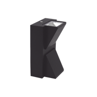 Lámpara Arbotante 6 W 330 lm / Dimensiones 141 x 80 mm / 85 - 265 Vca~ 50/60Hz / Luz Cálida 2 700 K / Uso en exterior IP 54.