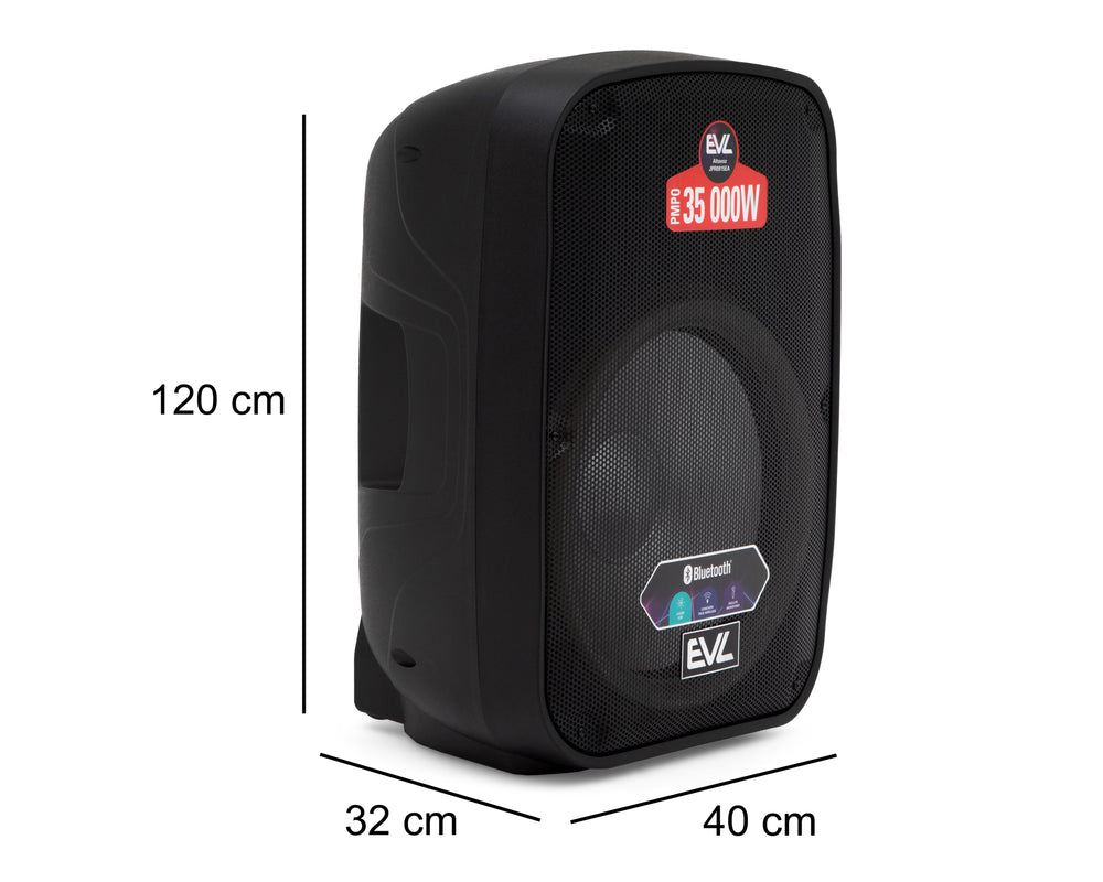 Bocina Portátil EVL con Luces