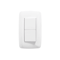 Apagador Duplex de 10 A / 127 V CA ~60 HZ  / Color Blanco.