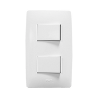 Apagador Escalera Doble de 127 V~60 Hz 10 A/ Color Blanco.