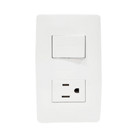 Apagador Escalera y Contacto de 127 V~60 Hz 10/15 A.