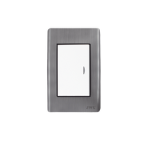 Apagador Sencillo de 10 A 127 V CA ~ 60 Hz / Placa de Acero.