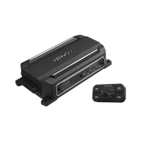 Amplificador de audio de 4 canales con control remoto y con conexión Bluetooth de 600 W de salida máxima