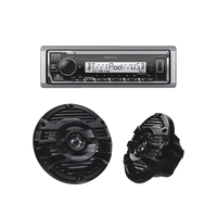 Kit de estéreo con Bluetooth KMR-M332BT | más Par de bocinas KFC-1653MRB