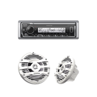 Kit de estéreo con Bluetooth KMR-M332BT | más Par de bocinas KFC-1653MRW