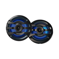 Par de altavoces fabricados en grado marinos en rejilla color negro de 6.5" con iluminación led,  potencia máxima de 260 W