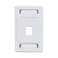 Placa de Pared Keystone de 1 Salida, Color Blanco, para Jacks Keystone Z-MAX y MAX