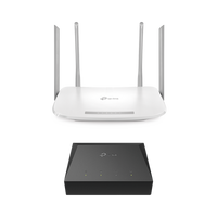 Kit de ONU Gigabit XZ000G3 con Router Router Inalámbrico ISP doble banda AC, Hasta 1167 Mbps, 4 antenas externas omnidireccional, Puertos Gigabit