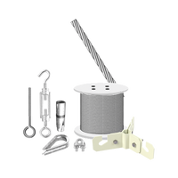 Kit  de Sujeción de Mástil de 3 Metros a Piso de Concreto.