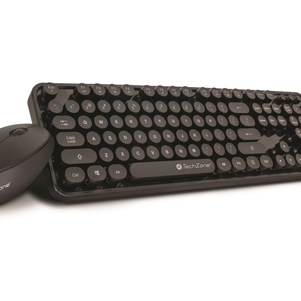 Teclado y Mouse Óptico Inalámbrico TECHZONE TZ19COMB01-INA