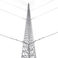 Kit de Torre Arriostrada de Techo de 21 m con Tramo STZ30 Galvanizado Electrolítico (No incluye retenida).
