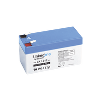 12V Backup Battery | 1.2 Ah | AGM | Special for electronic security | UPS | Emergency Systems | 5-year service life | F1 terminals + F2 adapter