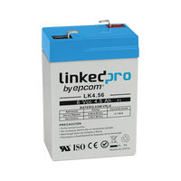 6 V | 4.5 Ah Backup Battery | AGM | Special for Electronic Security | UPS | Emergency Systems | 5-year service life | F1 terminals