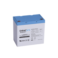 Batería de respaldo 12 V | 55 Ah |  AGM | Especial para Seguridad Electrónica | UPS | Sistemas de Emergencia  | Vida útil 5 años | Terminales T2
