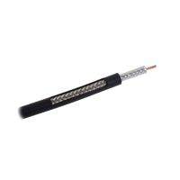 Metro de Cable Coaxial RG-58 LMR-195, Baja Pérdida de 50 Ohms, Conductor de Cobre Sólido