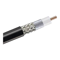Carrete de 305 Metros (1000 Pies) de Cable Coaxial Tipo RG-8 50 Ohms C/Conductor de Aluminio Recubierto de Cobre EstaÑado y Malla D/ de Aluminio Recubierto Cobre EstaÑado