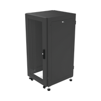 Gabinete Profesional para Telecomunicaciones de 19in, Instalación a Piso, 24UR, 600 mm Profundidad, Se envía el Gabinete Armado.