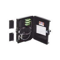 Cierre de Empalme para 24 Fusiones de Fibra Óptica, Interior/Exterior, con 8 Acopladores SC/APC y Splitter 1x8 SC/APC Incluido, IP65