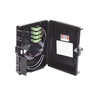 Cierre de Empalme para 24 Fusiones de Fibra Óptica, Interior/Exterior, con 16 Acopladores SC/APC y Splitter 1x16 SC/APC Incluido, IP65