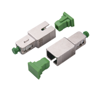 Atenuador Óptico Macho-Hembra con Conector SC/APC de 15dB para Fibra Monomodo