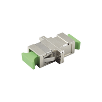 Módulo Acoplador de Fibra Óptica Simplex SC/APC a SC/APC Compatible con Fibra Monomodo