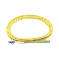 Jumper de Fibra Óptica Monomodo LC/UPC SC/APC Simplex, Color Amarillo 1 Metro (3.28 Pies)