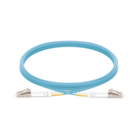 Jumper de Fibra Óptica Multimodo OM3 50/125 LC-LC OFNR (Riser), 2.0 mm, Dúplex, Aqua, 5 Metros (16.40 Pies)