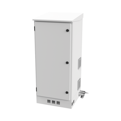 Gabinete de Piso para Exterior con Ventiladores y Termostato con Rack de 19