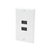 Placa de Pared de 2 Puertos HDMI Hembra a Hembra