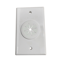 Placa de Pared, con Orificio y Grommet, Ideal para Pasar Cables