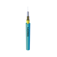 Cable de Fibra Óptica Multimodo OM4 50/125, 12 Hilos, para Interior, Tight Buffer 900µm, OFNR Riser, Dieléctrica, Precio Por Metro, (Hasta 2000 Metros en un Solo Tramo de Cable)