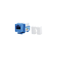 Módulo Jack Keystone Cat5e con Terminación 110 (Punchdown) para Faceplate - Color Azul