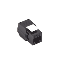 Módulo Jack Keystone Cat6 (Toolless), con Terminación en Ángulo 180 - Color Negro, Compatible con Faceplate y Patchpanel Linkedpro