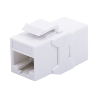 Acoplador UTP Cat6A Hembra RJ45 a RJ45 Hembra Color Blanco