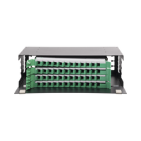 Distribuidor de Fibra Óptica con Bandejas Deslizables, Vacío, 19 Pulgadas (48.26 cm), Acepta 48 Adaptadores LC Duplex o LC Simplex o 48 SC Simplex, 3U